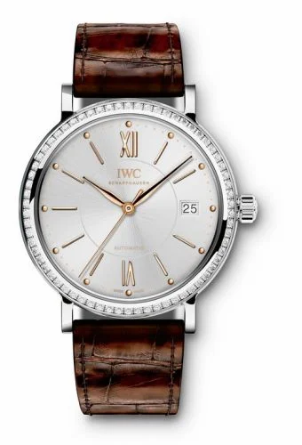 IWC Portofino Automatic 37 Stainless Steel / Diamond / Silver IW4581-03 (4581-03, IW458103)